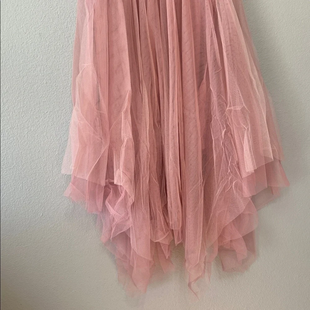 Mia Joy Pink Tulle Party Dress‎ Glitter Text Girls 10 Fairy Cottagecore New